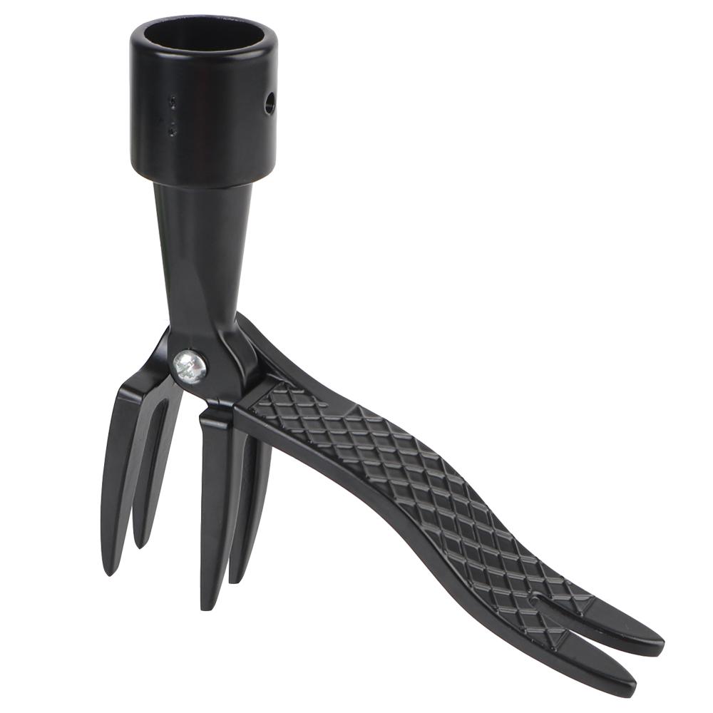 Digging Weeder Black Root Remover With Foot Pedal Gardening Lawn Accessory Stand Up Weeding Tool Weeding Head Replacement Claw Foot Pedal Weed Puller