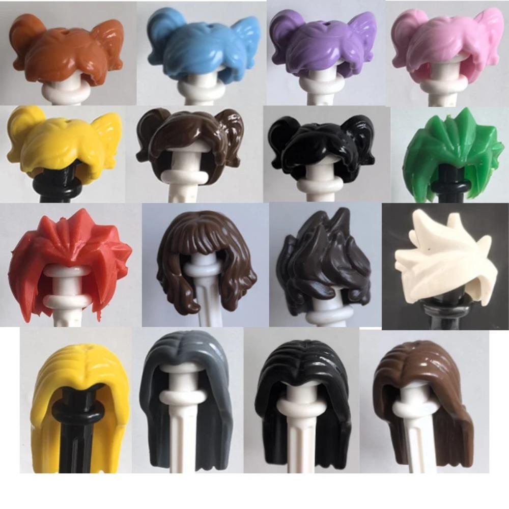 City Building Blocks Body Character Clothing Accessories Helmet Hat Colorful Hair Hairstyle Mini Brick Compatible Toy Gift X040