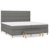 VidaXL Slat Bed Base with Mattress, Upholstered Bed, Double Bed, Adult Bedroom Interior Bed, Modern, 3137422