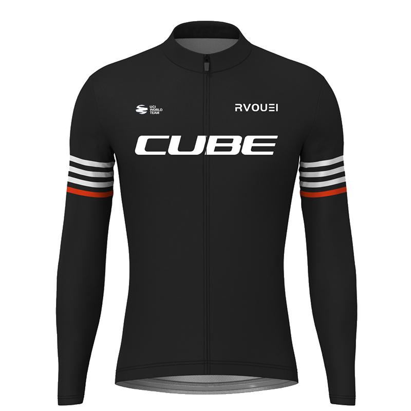 2026 Autumn Breathable Cycling Suit Set Rvouei Cube Team Long Sleeve Men MTB Bike Clothing Autumn Bicycle Clothes Maillot Ropa Ciclismo