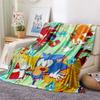Sonic the Hedgehog2Flannel Blanket, High quality Comfortable for All Seasons, Home Decor, Warmth and Comfort