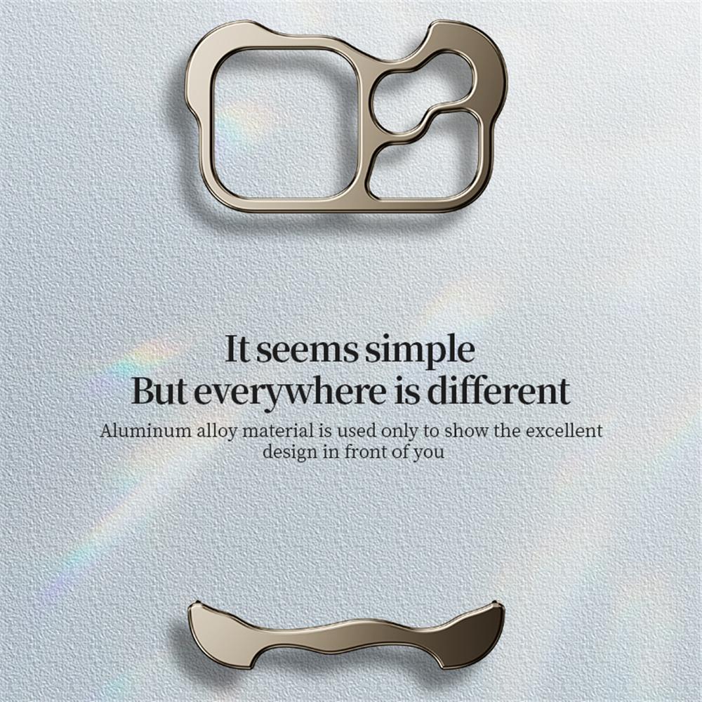 Металлический безрамочный противоударный чехол-бампер для iPhone 17 Pro Max с защитой объектива камеры