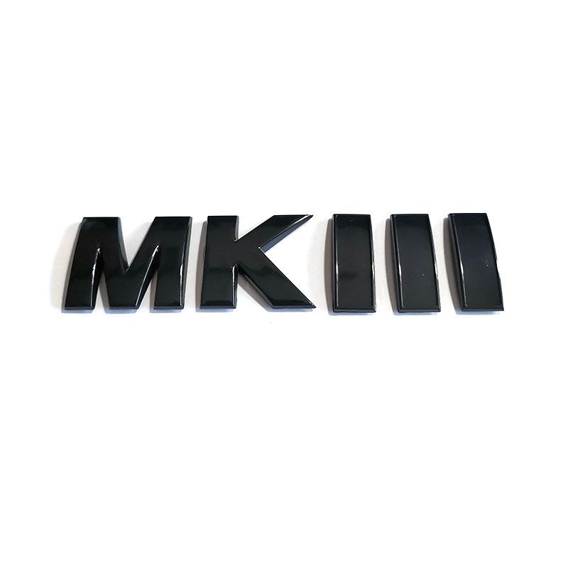 AAZE1 3D Буквы MK 3 Знак Глянцевый Черный Решетка MKIII Автомобильные Эмблемы Golf 3 Багажник Автомобильные Значки