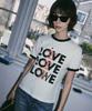Banwonateullie A3442 Футболка Love Ringer_Белый/Черный