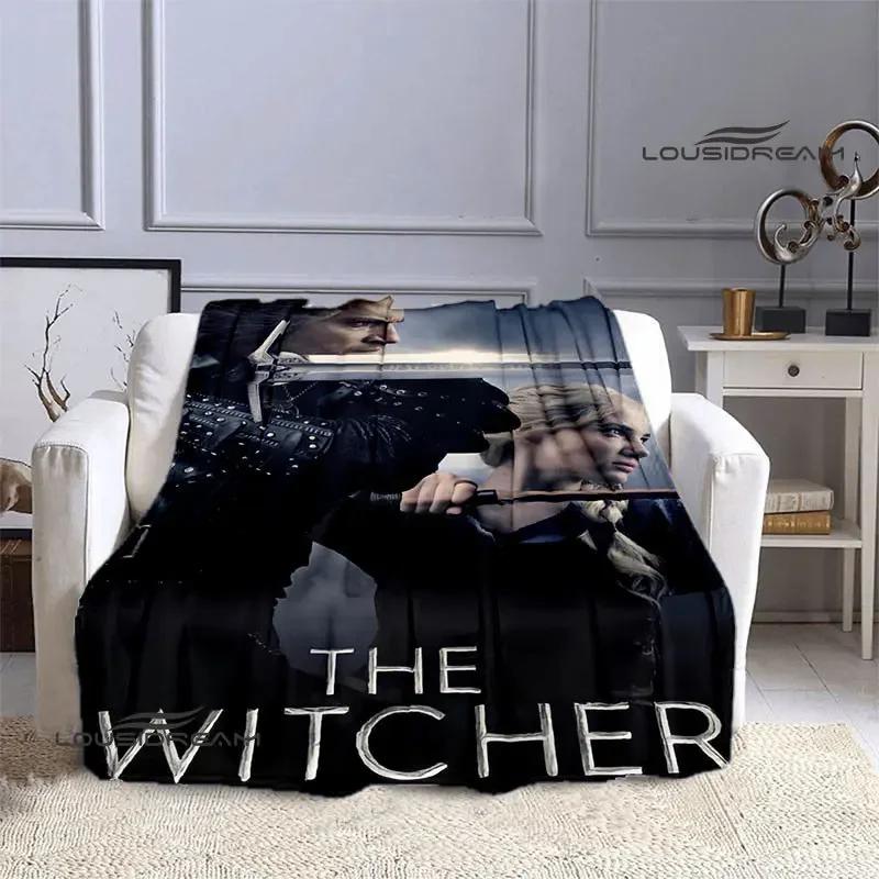 W-Witcher game Printing blanket Flange Warm blanket picnic blanket Home travel blanket bed linings Birthday Gift  picnic blanket