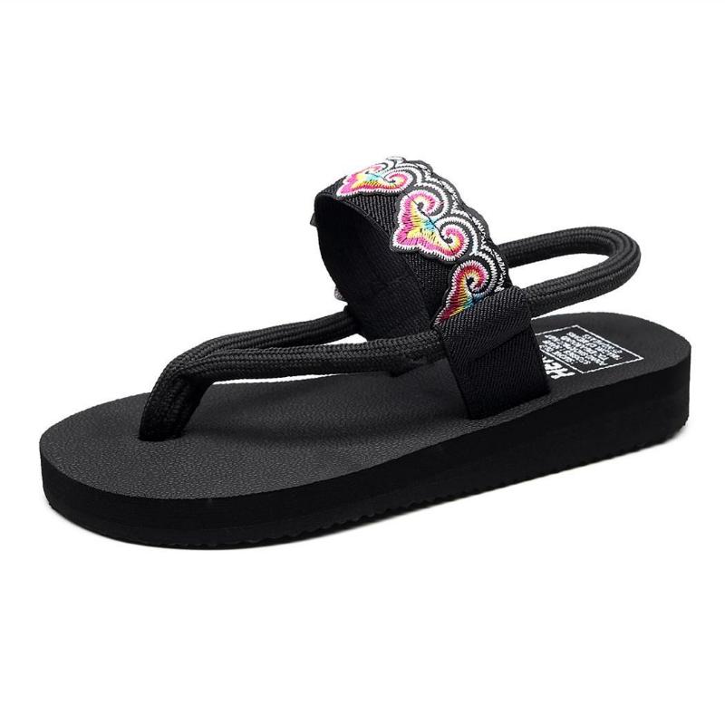 Flip-flops Thick Soled Sandals Women Summer Fashion Outside Wear Net Red Clip-on Beach Shoes Seaside Slippers