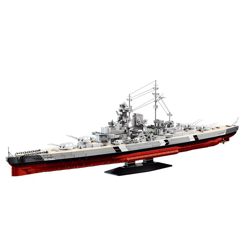 Совместимый LEGO 12GO98005 Броненосец Бисмарк Высокосложные Образовательные Строительные Блоки DIY Игрушка Подарок