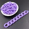 50Pcs 17*24mm Jewelry Making Loose Beads DIY Findings Twist Chain Wholesale Necklace Bracelet Pendant Keychain