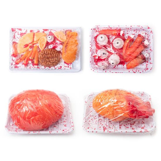 Реалистичный поддельный орган тела, жуткая пластиковая модель человеческого сердца и мозга для мероприятий в стиле хоррор, домов с привидениями, баров, вечеринок на Хэллоуин, реквизит