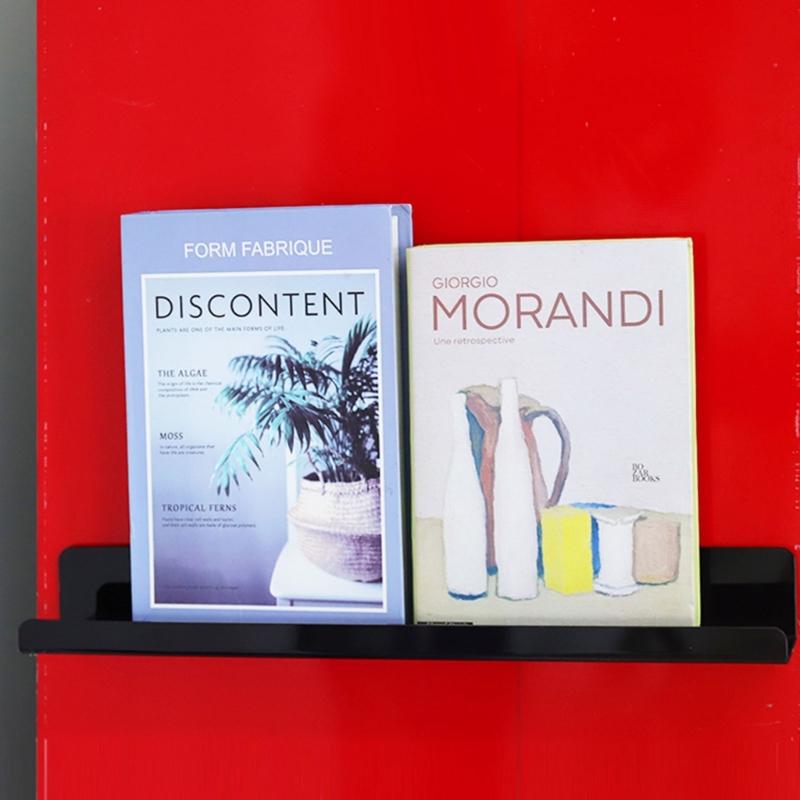 Магнитная книжная полка для белой доски 17 дюймов Многоразовый держатель для книг Плавающие полки Полка для специй для кухни