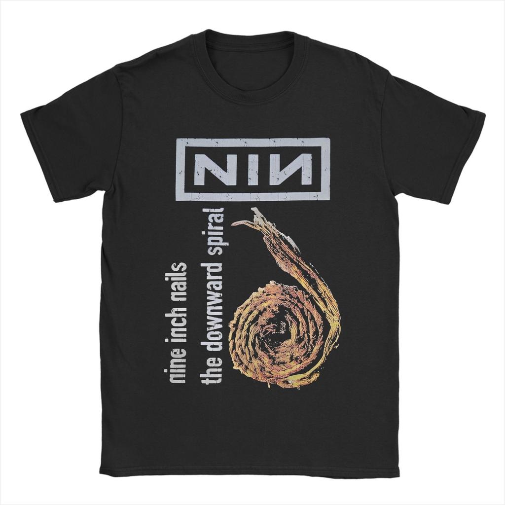 Nine Inch Nails NIN Альбом Мужская Женская Футболка The Downward Spiral Прикольная Футболка Футболки с коротким рукавом Хлопок Идея для подарка Топы