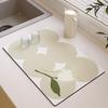 Маленький свежий коврик на столешницу, грязеотталкивающий, термостойкий, теплоизоляционная подкладка, водопоглощающий, быстросохнущий, противоскользящий коврик