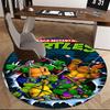 Черепашки-ниндзя, TMNT Коврик под стул Круглый ковер Ковер для офиса, Машинная стирка, Нескользящий, Подходит для гостиных, спален