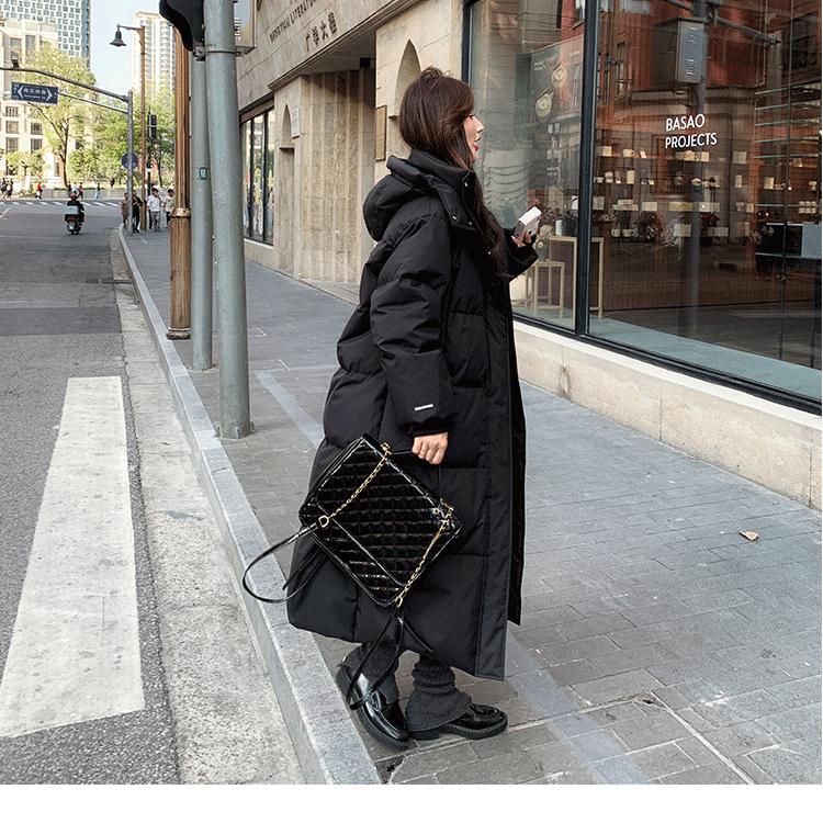 Утолщенная длинная хлопковая куртка для зимней пары, студентов колледжей, пальто выше колена - Выбор влюбленных