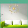 Современные аналоговые 3D настенные часы-наклейка с зеркальной поверхностью и цифрами для домашнего декора