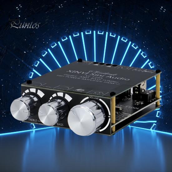 Bluetooth-совместимый модуль 5.0 TPA3116D2, плата усилителя мощности, 2x100 Вт, стерео цифровой усилитель мощности, модуль стерео, регулировка высоких и низких частот