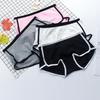 Colorblock Cotton Underwear Women's Comfortable Soft Panties Mid-waist Breathable Sports Panties Female Briefs Plus Size