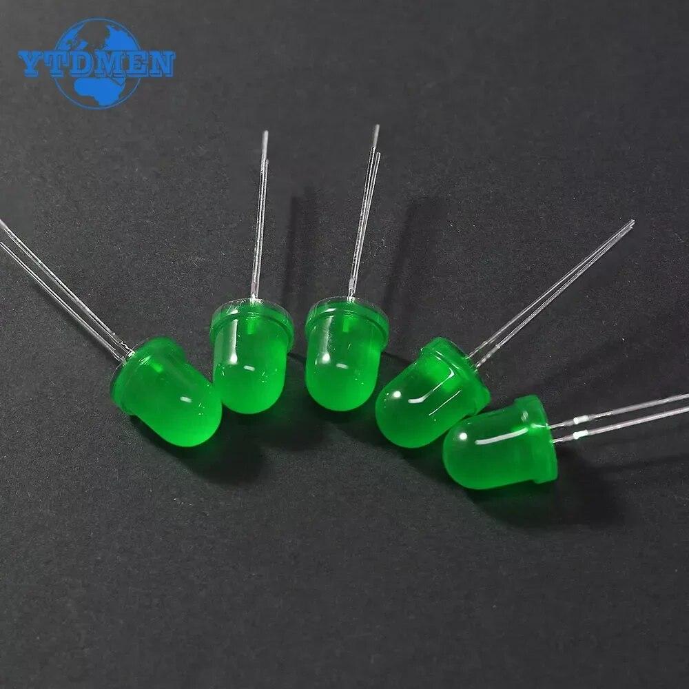 20 шт./50 шт. 8 мм светодиодный диод F8 в ассортименте, красный, зеленый, синий, желтый, белый, светодиоды «сделай сам»