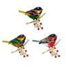Elegant Sturdy Alloy Sparrow Brooch with Rhinestones Detailing Ornament for Fashionable Women and Special Occasions