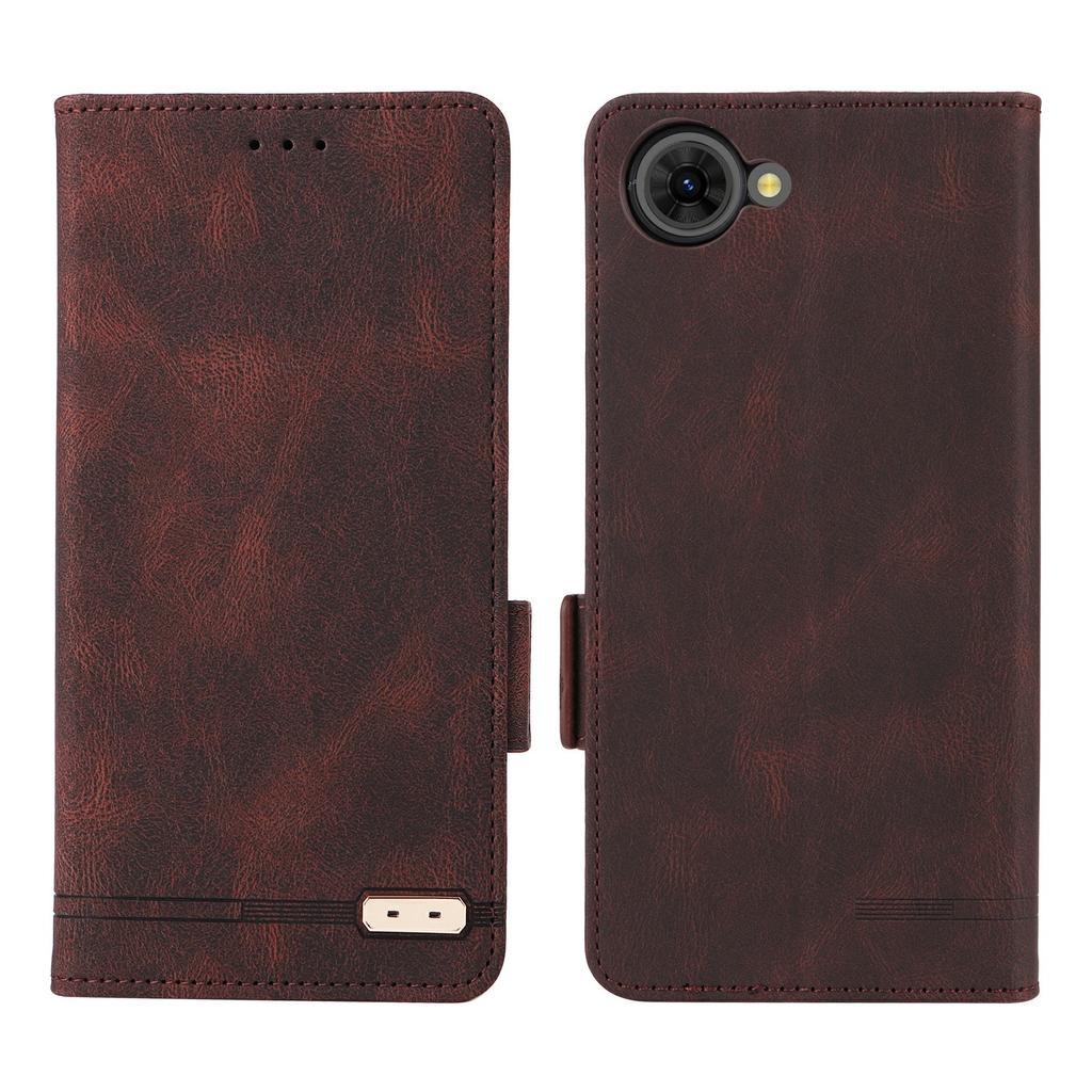 Phone Case for ZTE nubia S2R / S2e / S2 Lite Leather Wallet Flip Phone Cover with Hardware Decor