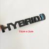 New 3D Metal HYBRID Logo NJMRJS4 Side Fender Rear Trunk Emblem Badge Car Sticker Decals For Toyota Prius Camry Crown Auris Rav4s TRD
