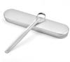 Stainless Steel Double-Sided Tongue Scraper - Removes Bad Breath for Fresher Oral Care.