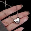 Love Personality Temperament Necklace Light Luxury High Sense Heart Shaped Clavicle Chain