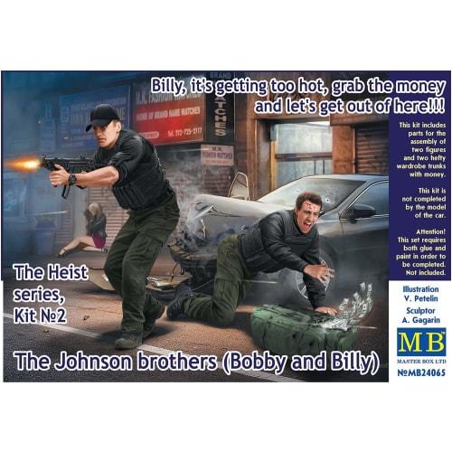 Master Box 1/24 Scale Robbery Suppression Series Armed Robbery Johnson Brothers Plastic Model (MB24065)