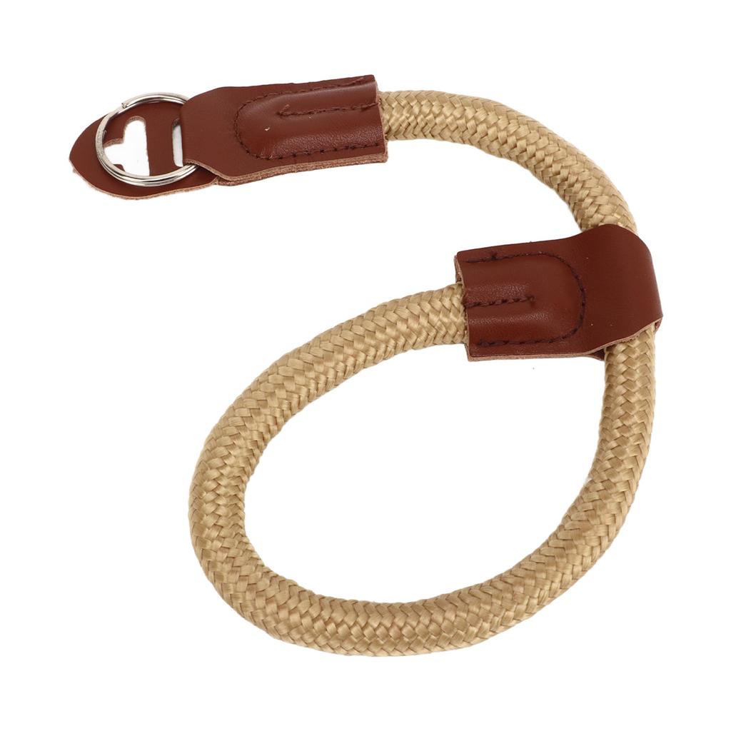 Camera Wrist Strap Round Rope Quick Release Camera Hand Strap for DSLR SLR Mirrorless Khaki