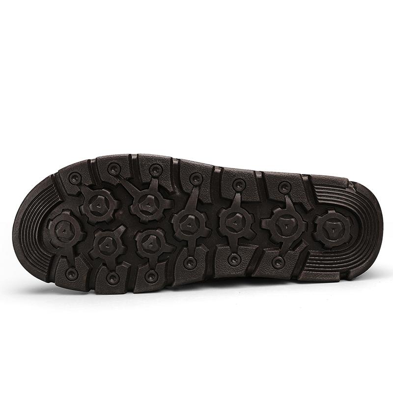 Men's High-top Casual Shoes Handmade Plush Shoes Casual Shoes Autumn and Winter Plus Size 39-48