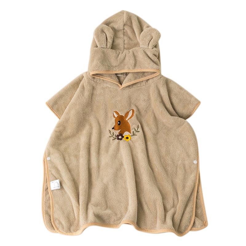 Детское банное полотенце, впитывающий детский банный халат с капюшоном, банные полотенца из кораллового флиса для новорожденных девочек и мальчиков, одеяло с вышивкой в виде мультфильма
