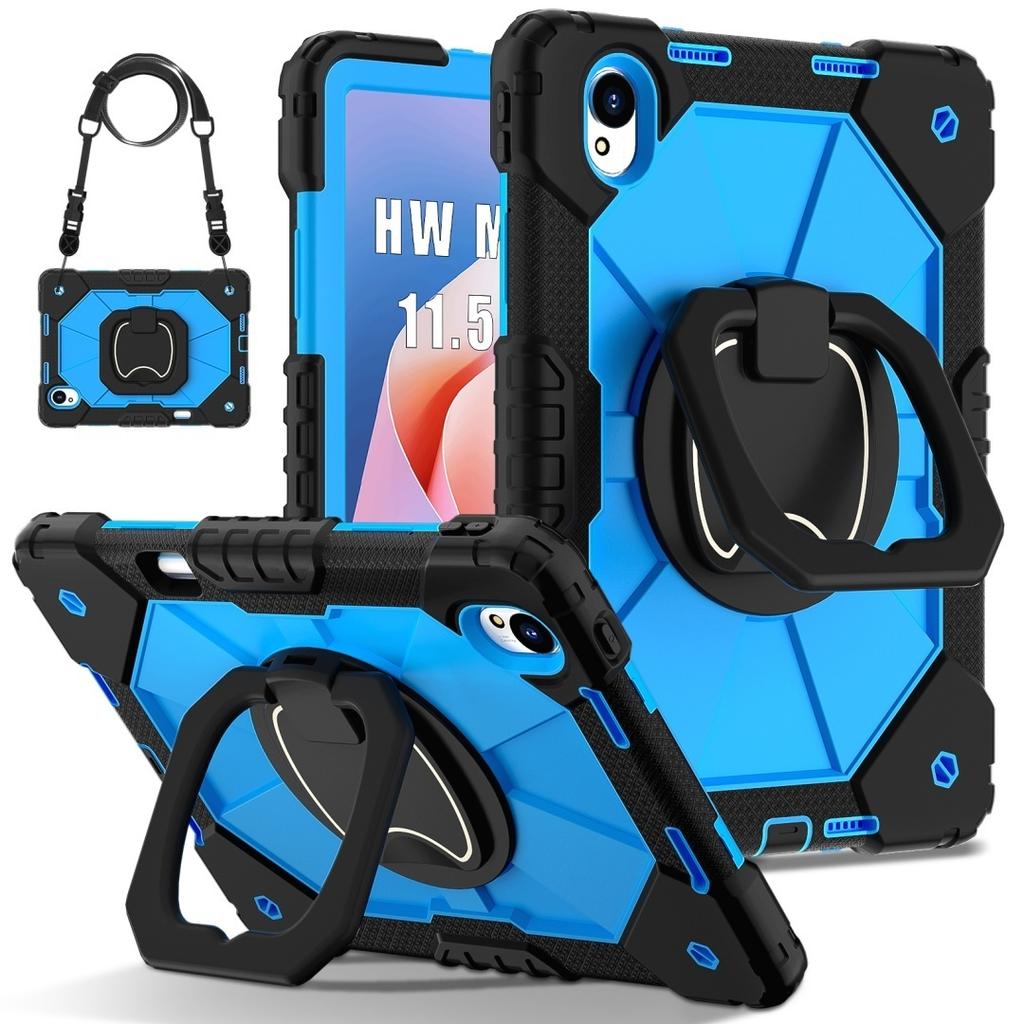 Для Huawei MatePad 11.5 S. Вращающаяся на 360° рукоятка, прочная защитная подставка TPU+PC 3 в 1, противоударный чехол для планшета и ПК