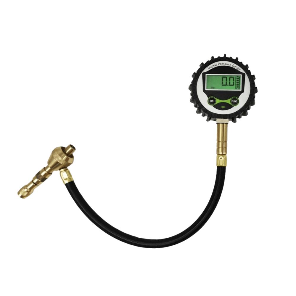 Digital Display Tire Pressure Gauge Automatic Deflation 200 Psi Capacity Mechanical Tire Gauge Accurate Reading Metal Manometer