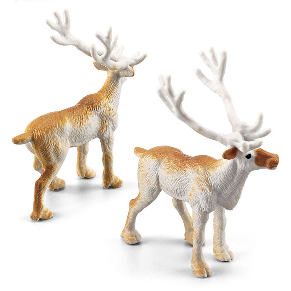 Миниатюрные тюлени, моржи, модель арктического животного, белый медведь, лиса, кролик, кит, фигурка оленя