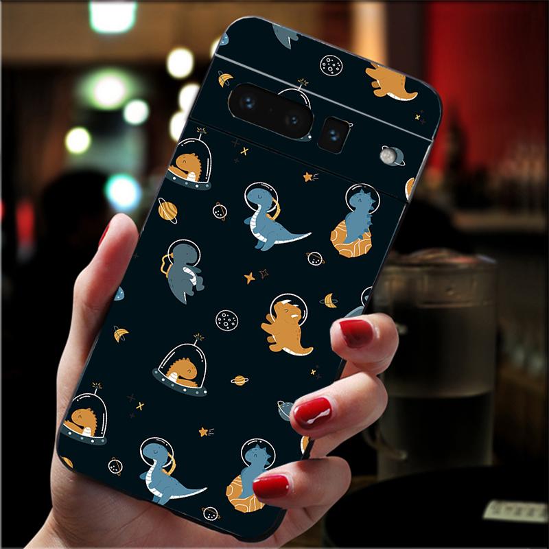 Cute Dinosaur Baby Phone Case For Google Pixel 10 Pro 9 Pro XL 9A 8 7 6 Pro Pixel 8A 7A 6A Pixel 8 7 6 5
