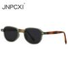 Retro Rivets Square Women Luxury Sunglasses Fashion Leopard Shades UV400 Men Green Sun Glasses