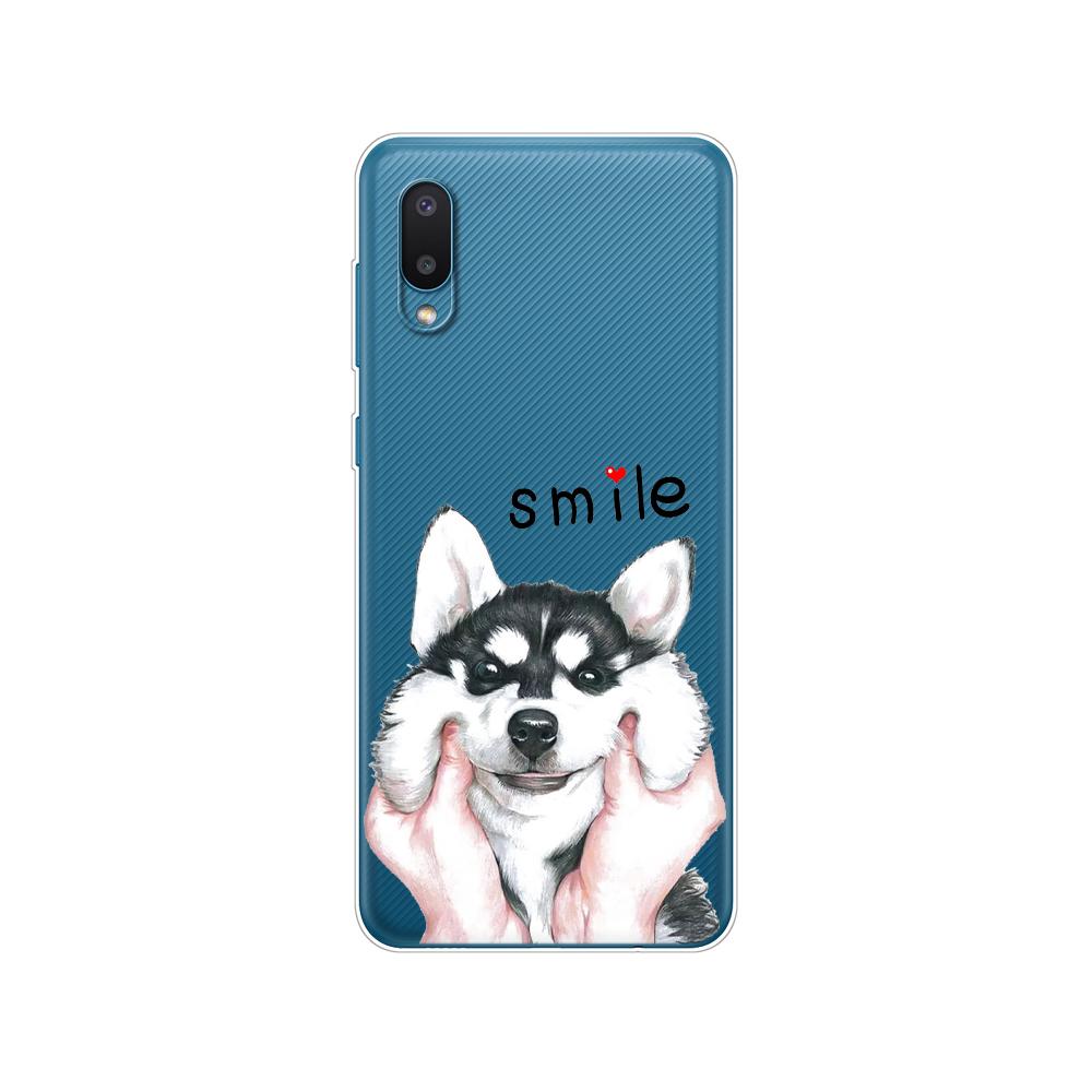 Чехол для Samsung A02 M02, мягкий силиконовый чехол из ТПУ для телефона Samsung Galaxy A02 Galaxy M02 SM-A022G a022, бампер 6,5 дюймов с цветком