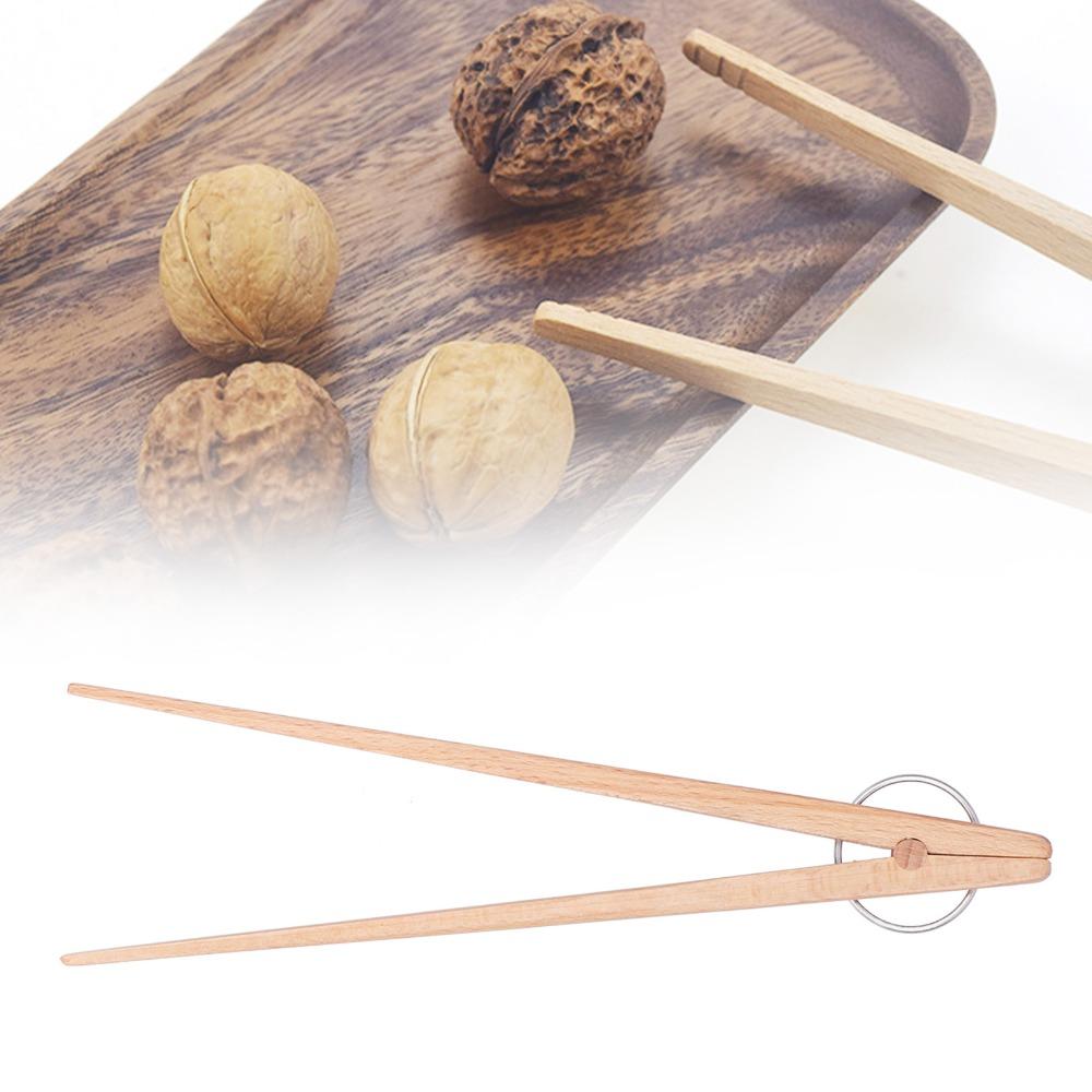 Wooden Bread Tongs Reusable Snack Clip Grilling Accessory Baking Clip Cooking Preparation