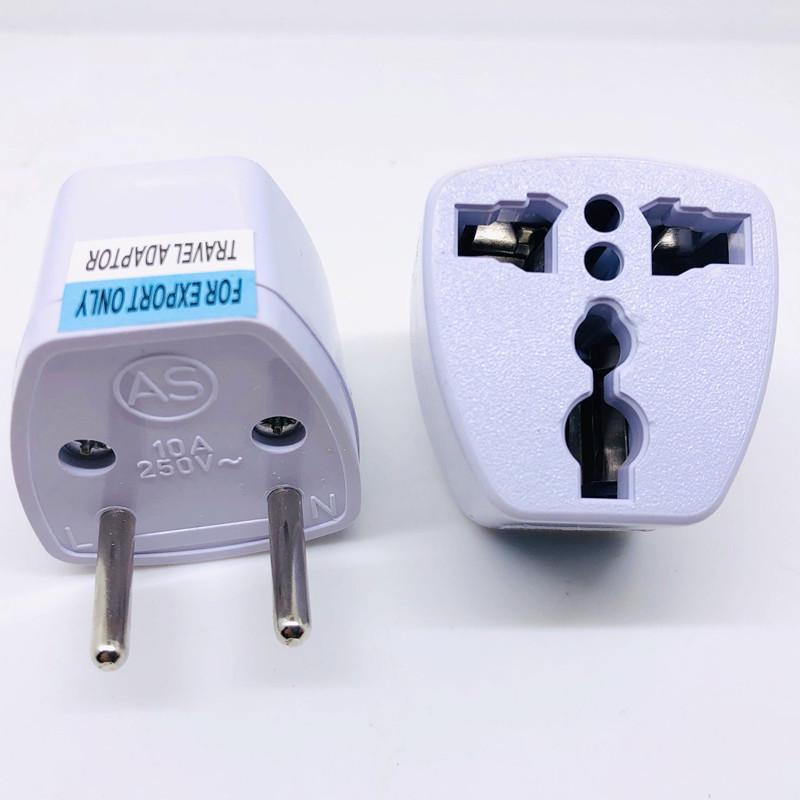 European Travel Power Adapter - 4.0 Euro Plug with Two Small Round Pins