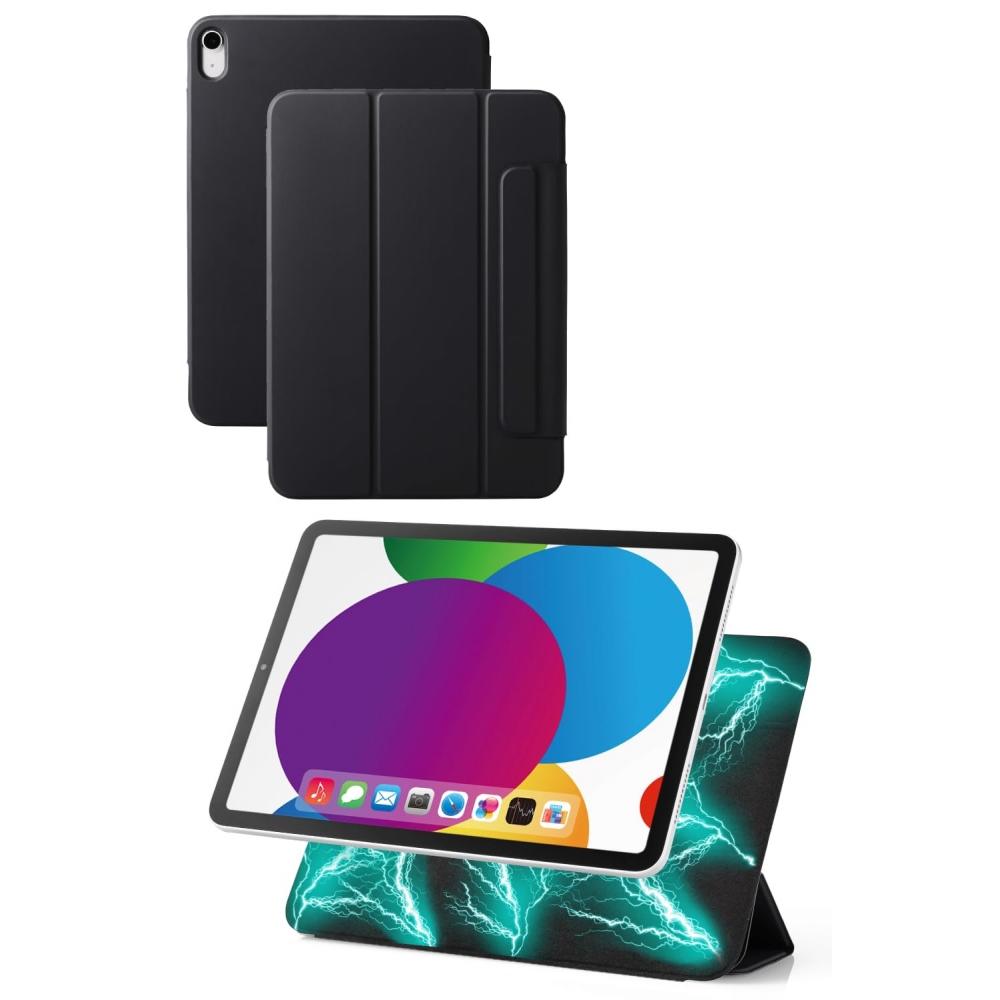 Elecom Чехол для iPad 10-го поколения 2022 года, легкий, тонкий, с магнитной адсорбцией, 2 регулируемых угла, черный TBWA22RWVPF2BKN
