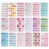 Накладные ногти Candy Nails для детей, розовые, короткие, квадратные, для самостоятельного наращивания, легко носятся, розовые.