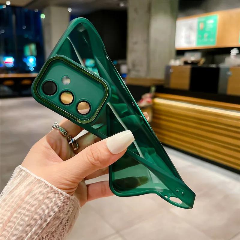 Чехол для телефона для Samsung A56 A36 A26 A16 защитная пленка для камеры прозрачный силиконовый чехол однотонные утилитарные чехлы с текстурой