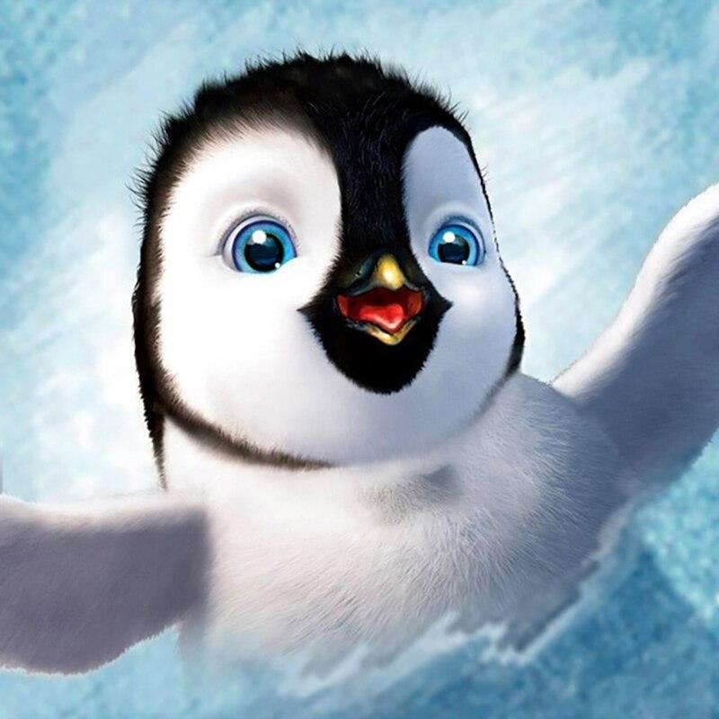 5D Diamond Painting Penguin Full Round Drill Animal Diamond Embroidery Mosaic Rhinestone Home Decor Wall Art Gift