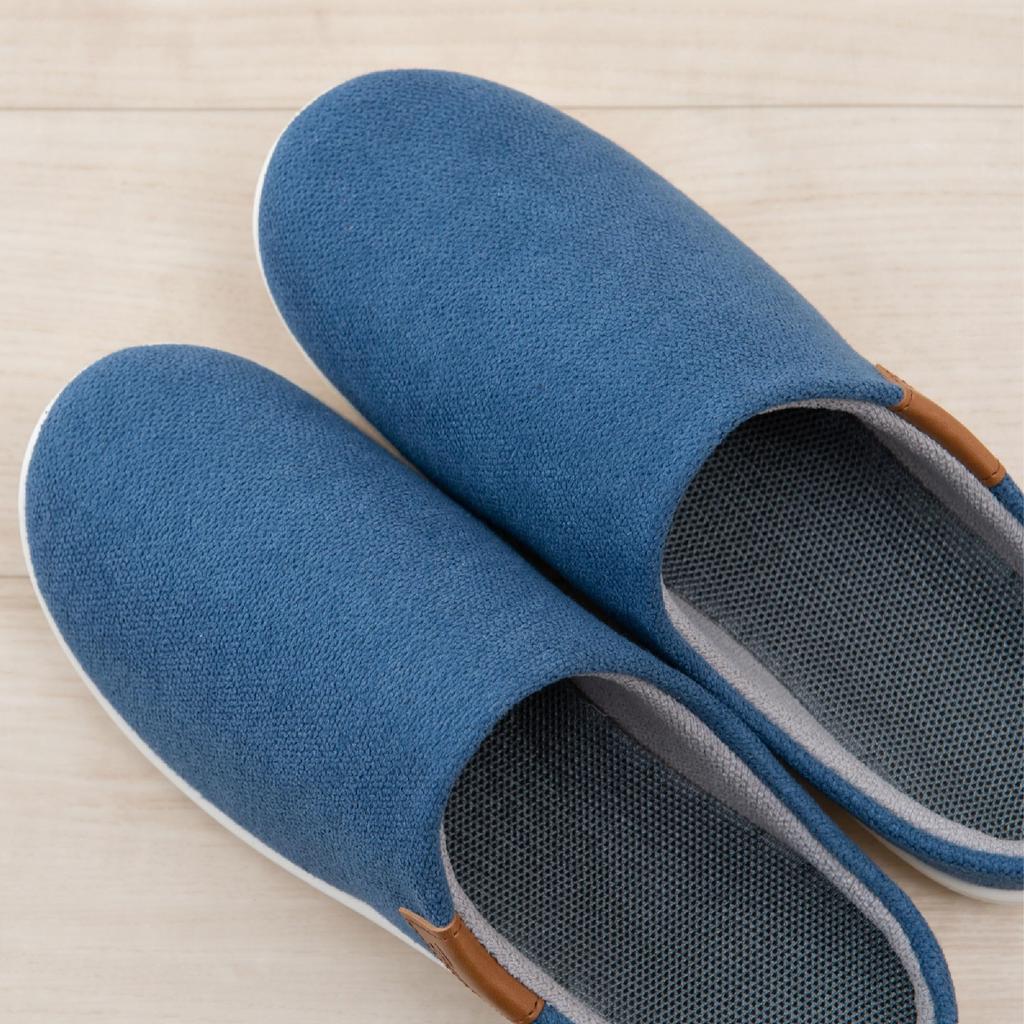 Senko Byde 3 Navy Sizes 28609 Slippers, Blue, 26.5-27.5cm,