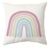 Мультяшная наволочка с принтом радуги, звезды и солнца, чехол для подушки на диван для гостиной, домашнее украшение комнаты без наполнителя