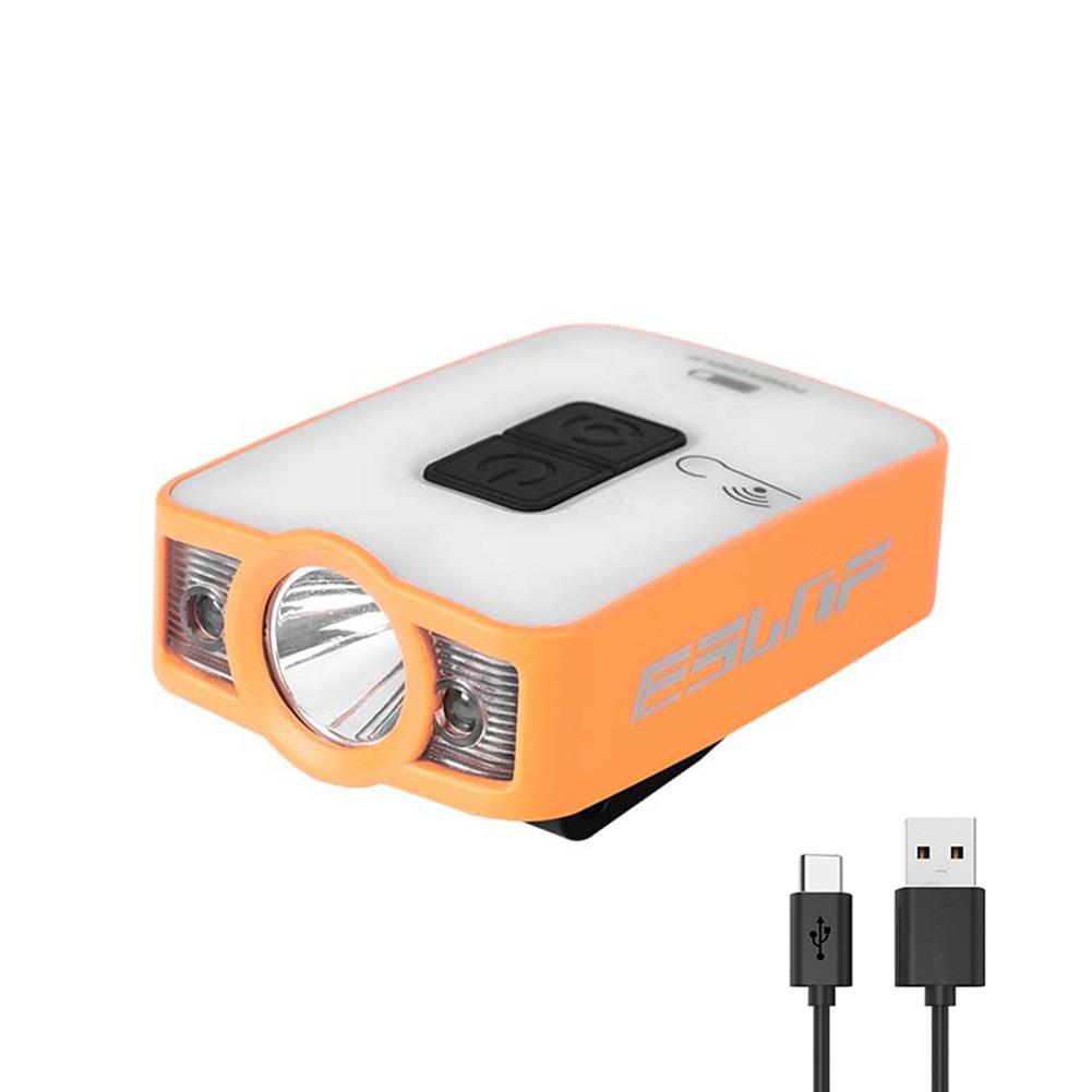 1PCS Mini COB LED Head Lantern Sensor Headlamp Flashlight Cap Clip On Light Headlights Portable Outdoor Camping Head Lamp