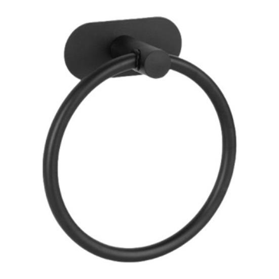 Роскошный настенный крючок для хранения полотенец с кольцом Прочный Легко чистить Простая установка