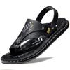 Сандалии, мужская пляжная обувь из суперволокна, мужские трендовые летние сандалии и тапочки нового стиля, удобные повседневные сандалии двойного назначения
