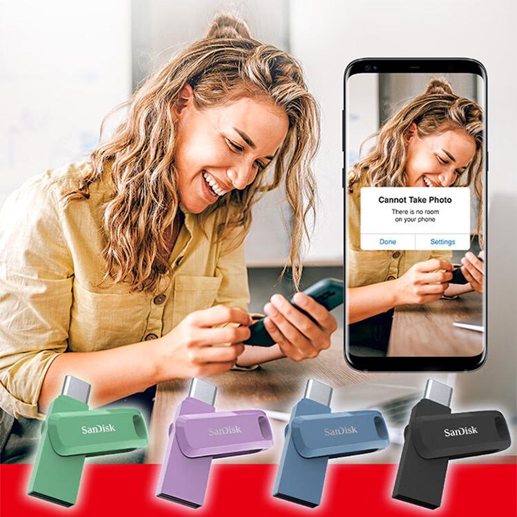 SanDisk 128 ГБ otg usb type c Флешка 64 ГБ 256 ГБ 512 ГБ Ultra Dual GO OTG Флешка оригинальная sandisk usb Карта памяти U Диск для телефона Type C Ноутбук