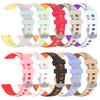 18mm Pattern Design Silicone Strap for Huawei Watch GT 6 / 5 / 4 41mm / Garmin Venu 3S Adjustable Watch Band